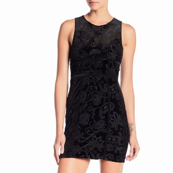 Free People Burnout Babe Velvet Bodycon Dress - Picture 1 of 9